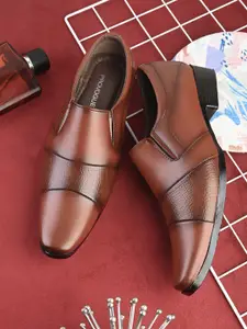 Provogue Men Textured Slip-On Shoes