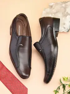 Provogue Men Textured Formal Slip On Shoes