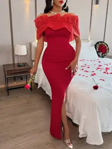 StyleCast Red Maxi Bodycon Dress
