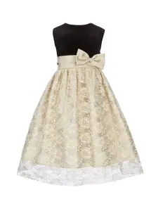 BAESD Floral Printed Satin Round Neck Sleeveless Fit & Flare Maxi Dress