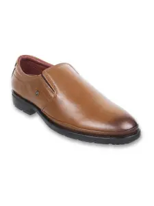 J.FONTINI Men Pointed Toe Leather Formal Slip-Ons