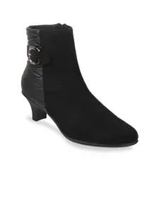 Metro Buckles Detail Kitten Heeled Pumps