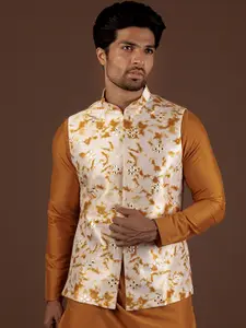 KISAH Abstract Printed Mirror Work Jacket