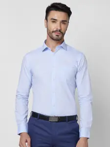 Park Avenue Spread Collar Cotton Slim Fit Opaque Formal Shirt
