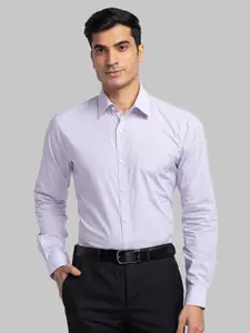 Raymond Micro Checks Pure Cotton Slim Fit Opaque Formal Shirt