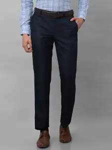 Park Avenue Men Regular Fit Checkered Trousers