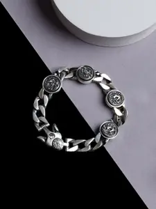 ORIONZ Men Silver Wraparound Bracelet