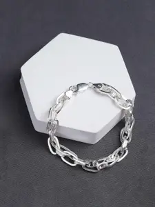 ORIONZ Men Sterling Silver Link Bracelet