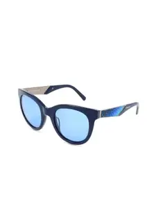 SWAROVSKI Women Cateye Sunglasses With UV Protected Lens