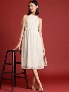 all about you Lace A-Line Midi Dress