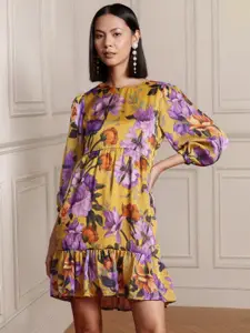 all about you Floral Print A-Line Mini Dress