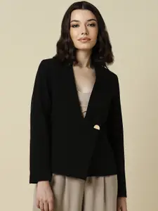 Allen Solly Woman Shawl Collar Long Sleeves Single-Breasted Slim-Fit Blazers