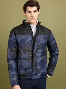HIGHLANDER Camouflage Printed Puffer Jacket
