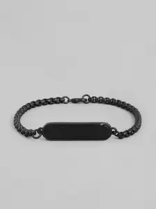 WROGN Men Black Link Bracelet
