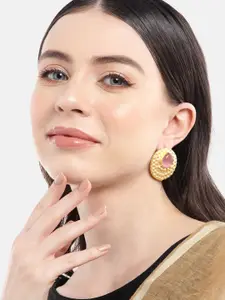 Anouk Gold-Plated Circular Studs Earrings