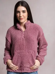 Tokyo Talkies Pink Drop Shoulder Pullover Sweatshirt