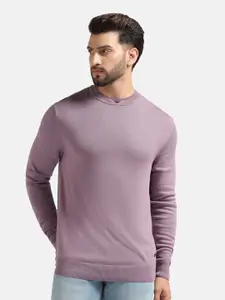 Blackberrys Round Neck Long Sleeves Cotton Pullover
