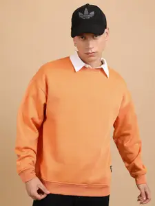 HIGHLANDER Round Neck Drop Shoulder Sleeves Sweatshirt