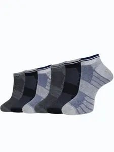 Dollar Socks Men Pack Of 6 Patterned Ankle-Length Socks