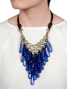 Rhea Crystals-Studded Necklace