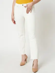 ONLY Women Slim Fit Cropped Clean Look Stretchable Jeans
