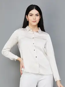 CODE by Lifestyle Cuffed Sleeves Shirt Style Top