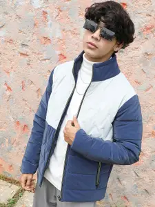 Campus Sutra Colourblocked Windcheater Puffer Jacket