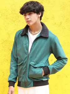 Campus Sutra Windcheater Cotton Bomber Jacket