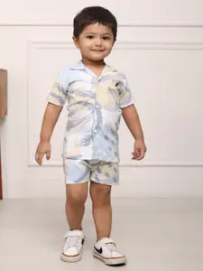 Polka Tots Infant Boys Printed Shirt with Shorts