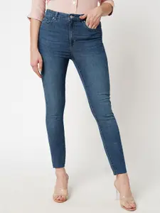 ONLY Women Skinny Fit High-Rise Light Fade Stretchable Jeans