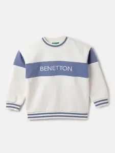 United Colors of Benetton Boys Colourblocked Cotton Pullover Sweatshirt