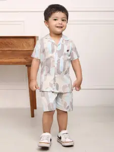 Polka Tots Infant Boys Printed Shirt with Shorts