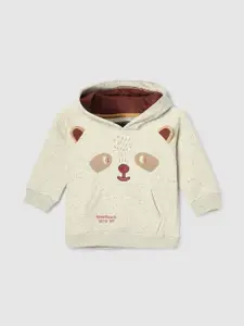 max Boys Graphic Printed Embroidered Hooded Sweatshirt