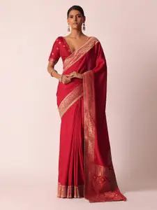 KALKI Fashion Silk Blend Zari Saree