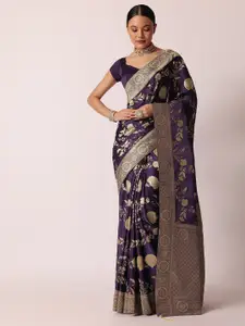 KALKI Fashion Ethnic Motifs Woven Design Banarasi Saree