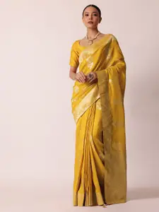KALKI Fashion Ethnic Motif Woven Design Banarasi Saree