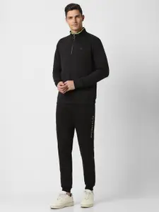 Peter England Mock Collar Mid-Rise Tracksuit