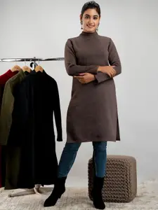 SUTI High Neck Woolen Straight Kurta