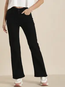 HERE&NOW Women Flared Stretchable Jeans