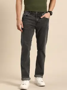 Being Human Men Slim Straight Fit Mid Rise Heavy Fade Stretchable Jeans