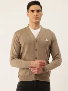 Monte Carlo Self Striped Woollen Cardigan