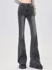 LULU & SKY Women Heavy Fade High-Rise Clean Look Stretchable Jeans