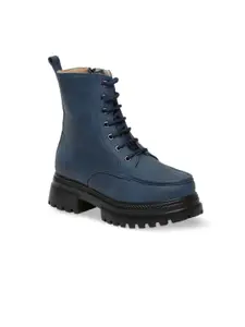 VALIOSAA Women Mid Top Platform Heeled Chunky Boots