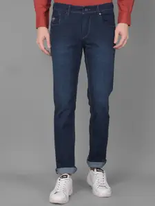 Canary London Men Smart Slim Fit Mid-Rise Clean Look Light Fade Stretchable Jeans