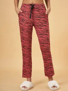 Dreamz by Pantaloons Women High-Rise Animal Printed Pure Cotton Lounge Pant