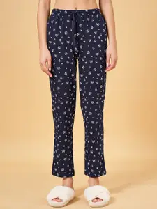 Dreamz by Pantaloons Women Printed Mid-Rise Cotton Straight Lounge Pants
