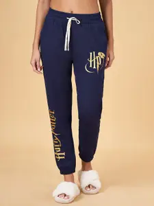Dreamz by Pantaloons Women Harry Potter Printed Relaxed-Fit Mid-Rise Cotton Joggers