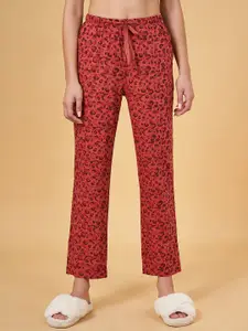 Dreamz by Pantaloons Women High-Rise Animal Printed Cotton Lounge Pant