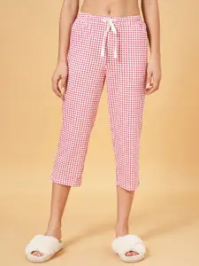 Dreamz by Pantaloons Women Checked Mid Rise Cotton Lounge Pant