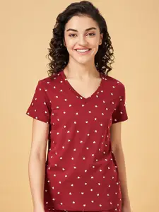 Dreamz by Pantaloons Printed Cotton Lounge T-shirt